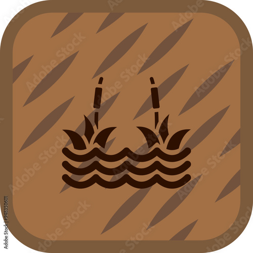Wetland Vector Icon Design