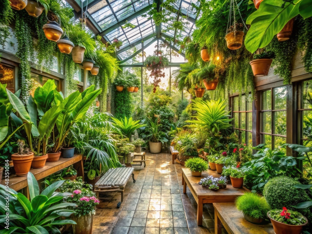 Botanical Haven Tranquility: Lush greenery, natural light, organic materials, soothing colors, serene vibe Botanical Haven Tranquility: Lush greenery, natural light, organic materials, soothing colors, serene vibe