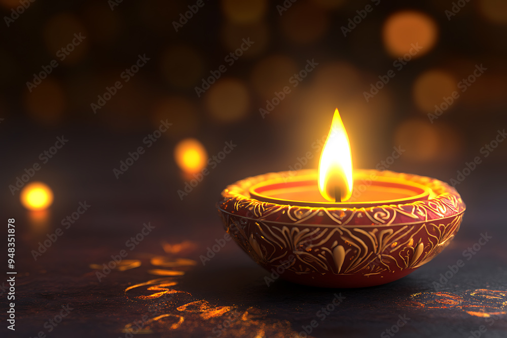A vibrant design celebrating Diwali with traditional elements like lamps, symbolizing light, joy, and prosperity A vibrant design celebrating Diwali with traditional elements like lamps, symbolizing light, joy, and prosperity