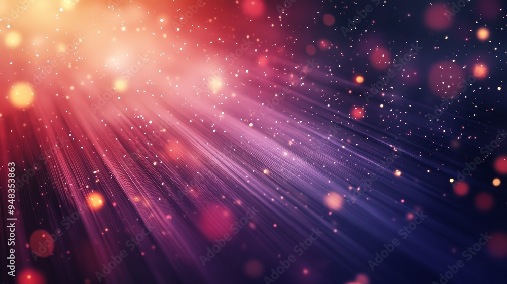 This image showcases a vibrant background featuring radiant light beams emanating from the top, illuminating a field of shimmering sparkles. The color palette is predominantly warm and inviting, with This image showcases a vibrant background featuring radiant light beams emanating from the top, illuminating a field of shimmering sparkles. The color palette is predominantly warm and inviting, with
