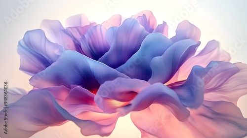 Wallpaper Mural Captivating Floral Fusion Futuristic Peony in Dreamlike Hues Torontodigital.ca