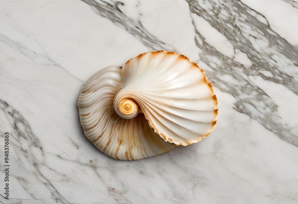 Obraz premium Seashell are beautiful, used as decorations, have patterns and colors.