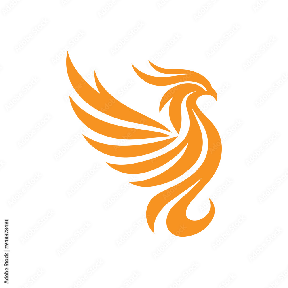 awesome flying phoenix logo vector awesome flying phoenix logo vector