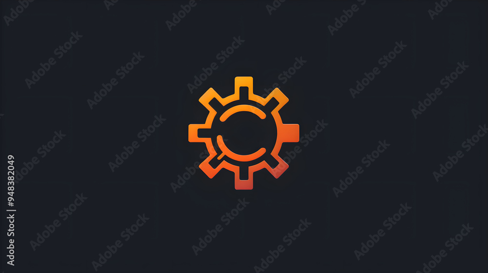 graphic illustration of gear image machine in logo form. mechanic service logo design concept. Engineer Logo Design graphic illustration of gear image machine in logo form. mechanic service logo design concept. Engineer Logo Design