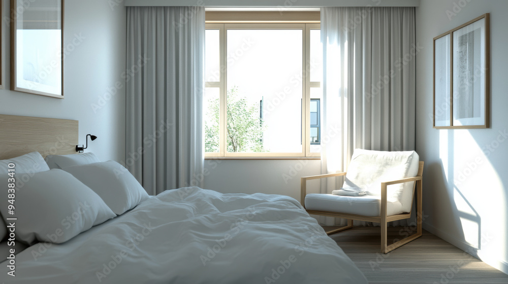 Cozy Bedroom Interior. Cozy Bedroom Interior.