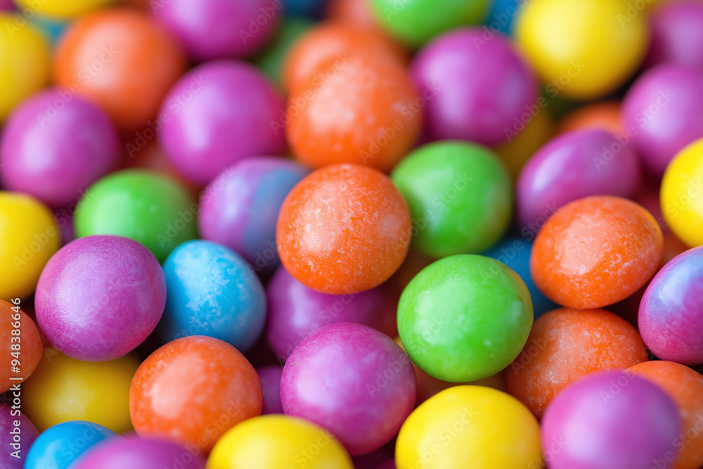 A detailed close-up of multicolored candy-coated chocolate balls, showing vibrant hues and glossy texture. A detailed close-up of multicolored candy-coated chocolate balls, showing vibrant hues and glossy texture.