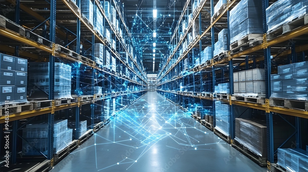 Streamlined Smart Warehouse with Automated Inventory Management for Optimized Logistics and Distribution IoT enabled facility with advanced sensors data analytics Streamlined Smart Warehouse with Automated Inventory Management for Optimized Logistics and Distribution IoT enabled facility with advanced sensors data analytics