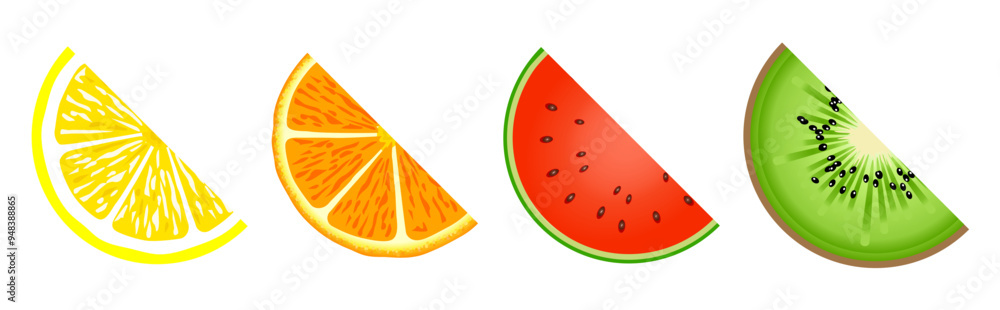 sliced fresh fruits sliced fresh fruits