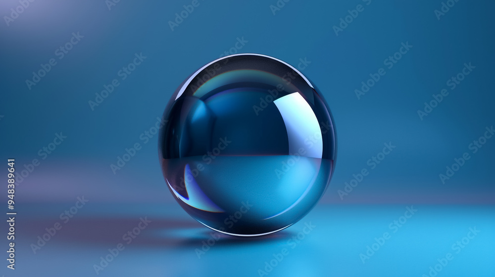 dark blue and cyan gradient iridescent 3d ball abstract dark blue and cyan gradient iridescent 3d ball abstract
