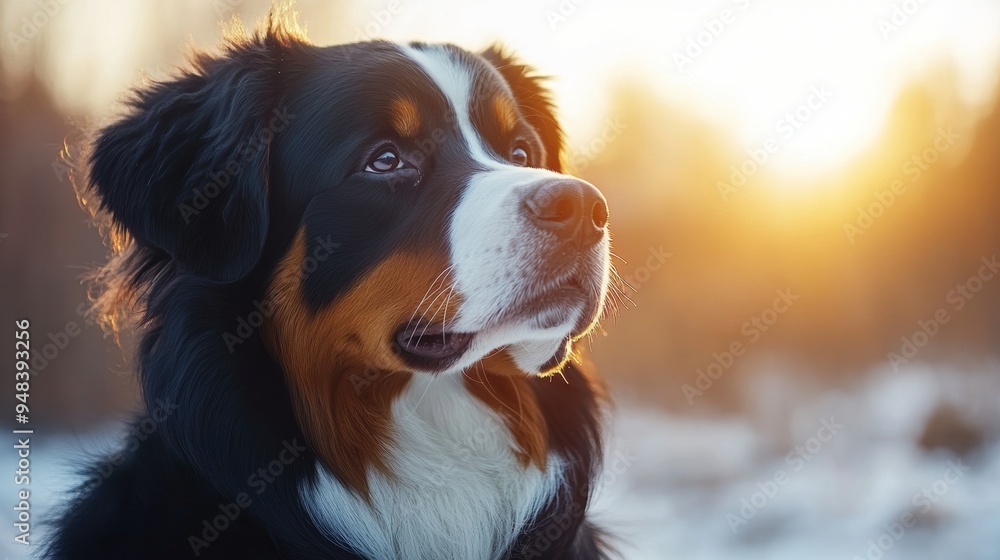 dog breed photography, stunning close-up of a bernese mountain dogs sunlit fluffy coat, capturing the elegance and charm of this cherished breed, ideal for dog lovers dog breed photography, stunning close-up of a bernese mountain dogs sunlit fluffy coat, capturing the elegance and charm of this cherished breed, ideal for dog lovers