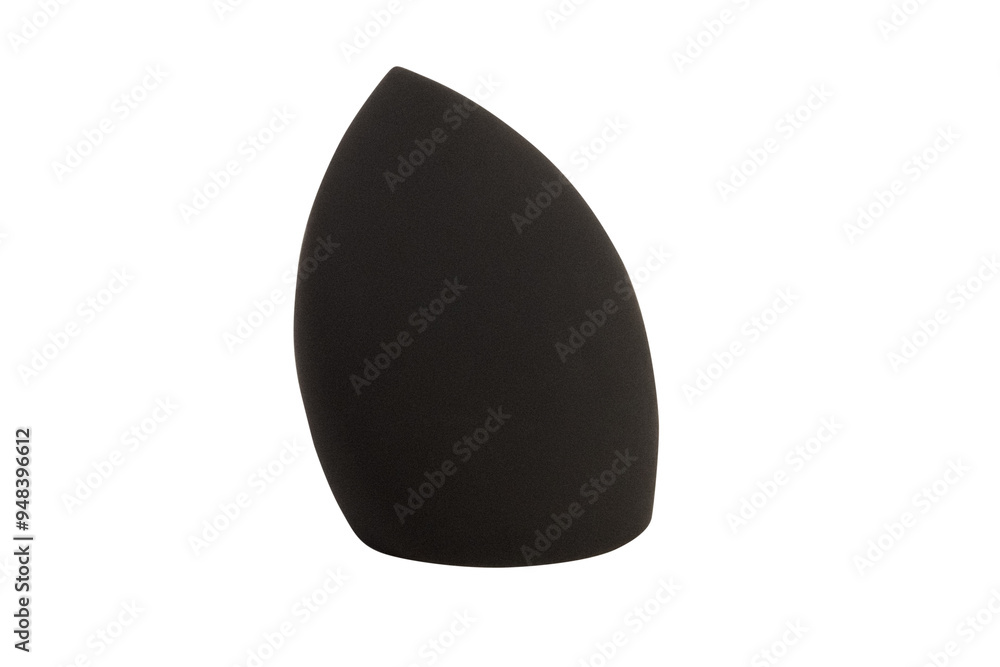 Cosmetic black beauty blender or sponge on blank background. Cosmetic black beauty blender or sponge on blank background.