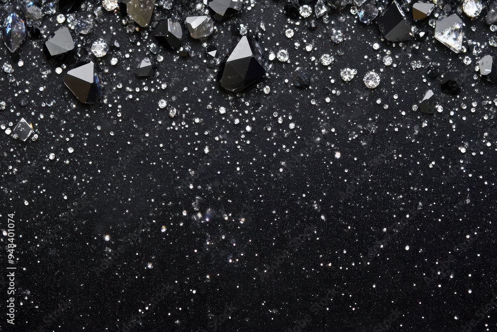 Black Glitter Background. Black Glitter Background.