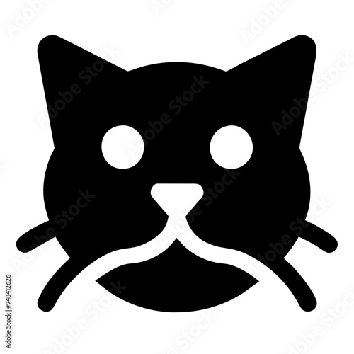 Cute Cat Face with Expressive Features, Capturing the Essence of Feline Charm