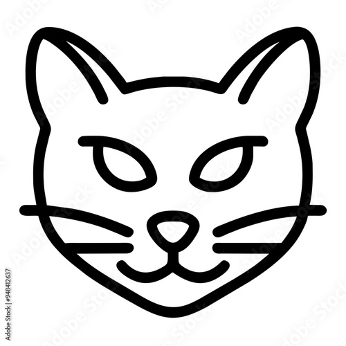 Cute Cat Face with Expressive Features, Capturing the Essence of Feline Charm