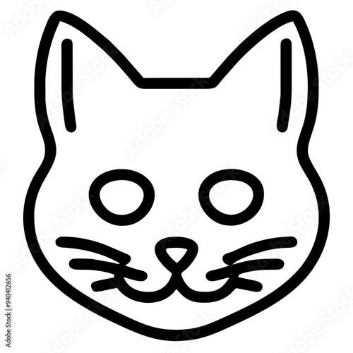 Cute Cat Face with Expressive Features, Capturing the Essence of Feline Charm