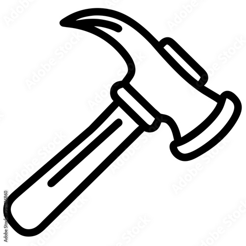 Classic Hammer for Driving Nails and Completing Various Construction Tasks