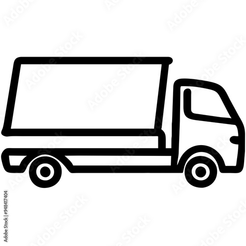 Dump Truck Ready to Haul and Unload Materials on a Construction Site