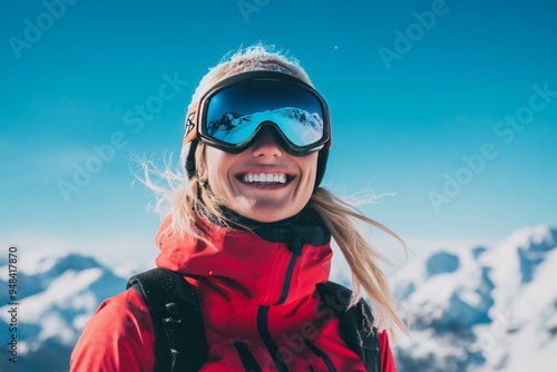 winter portrait of a woman 