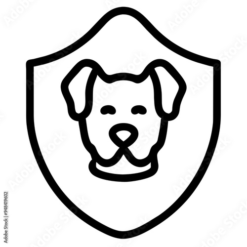Loyal Dog Sitting Happily, Showcasing Its Affection and Playfulness