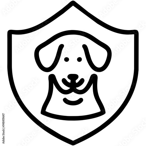 Loyal Dog Sitting Happily, Showcasing Its Affection and Playfulness
