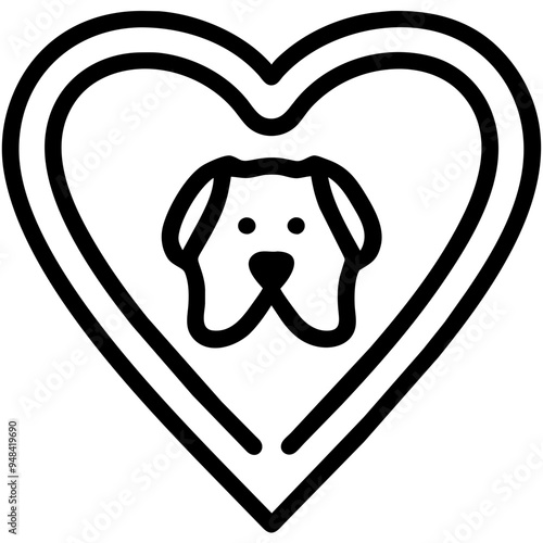 Loyal Dog Sitting Happily, Showcasing Its Affection and Playfulness