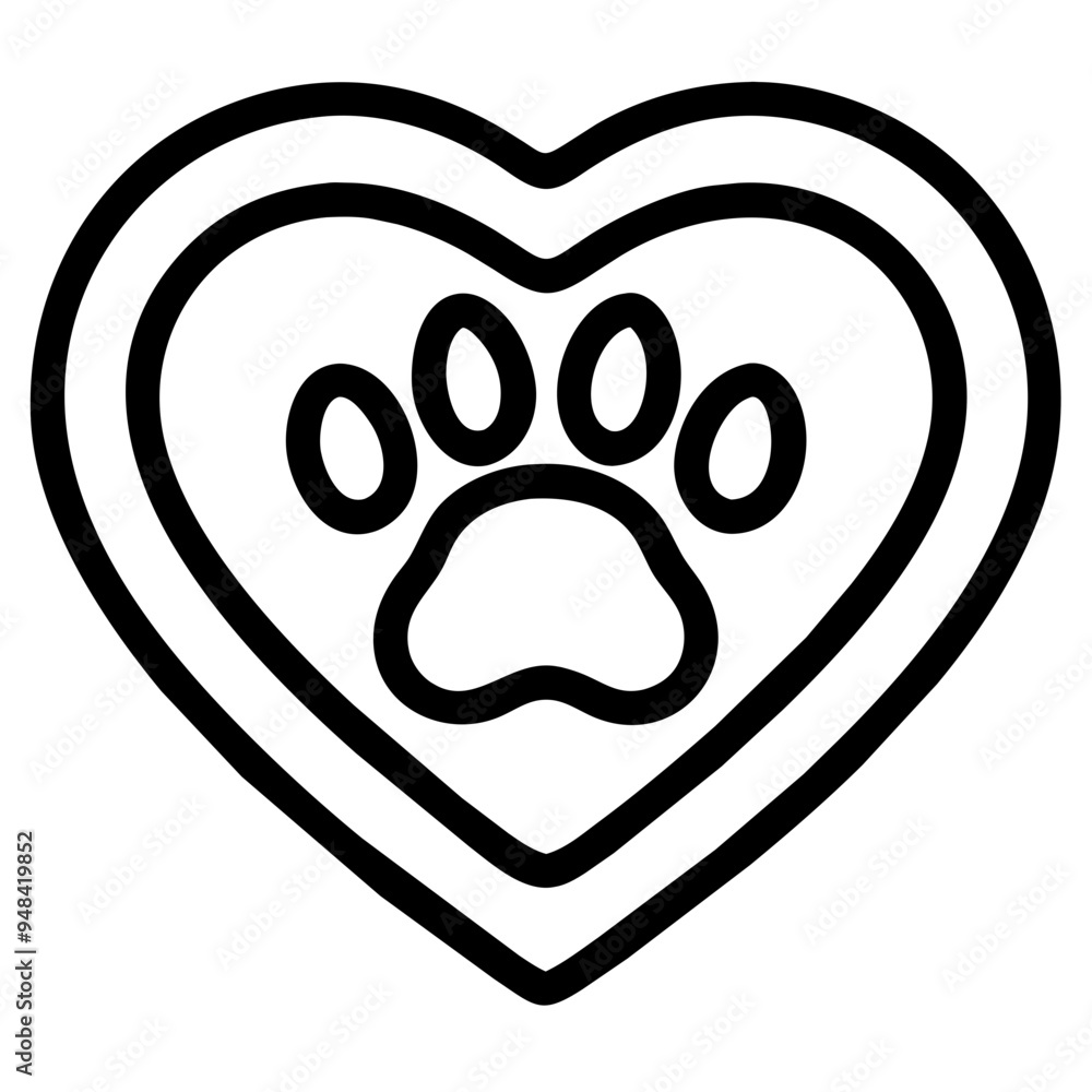 Adorable Dog Paw Print Symbolizing Love and Companionship Adorable Dog Paw Print Symbolizing Love and Companionship