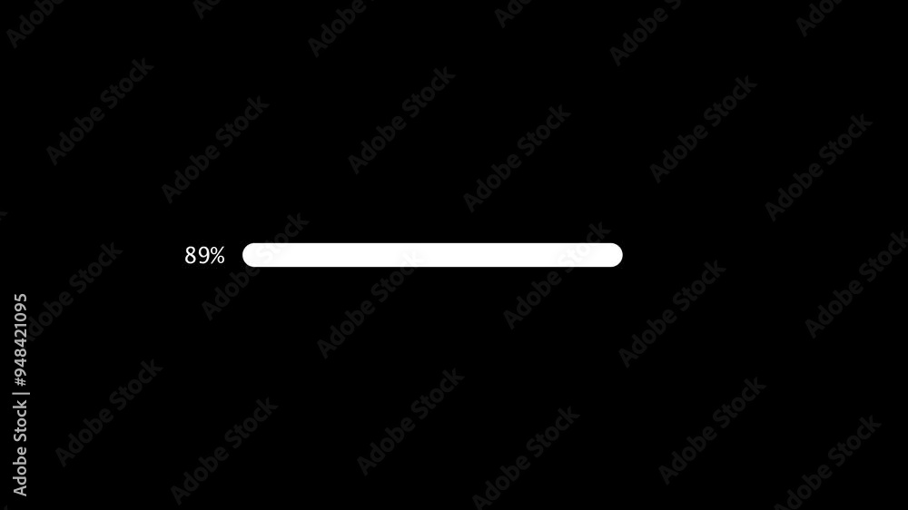 Simple loading bar icon animation. Simple loading bar icon animation.