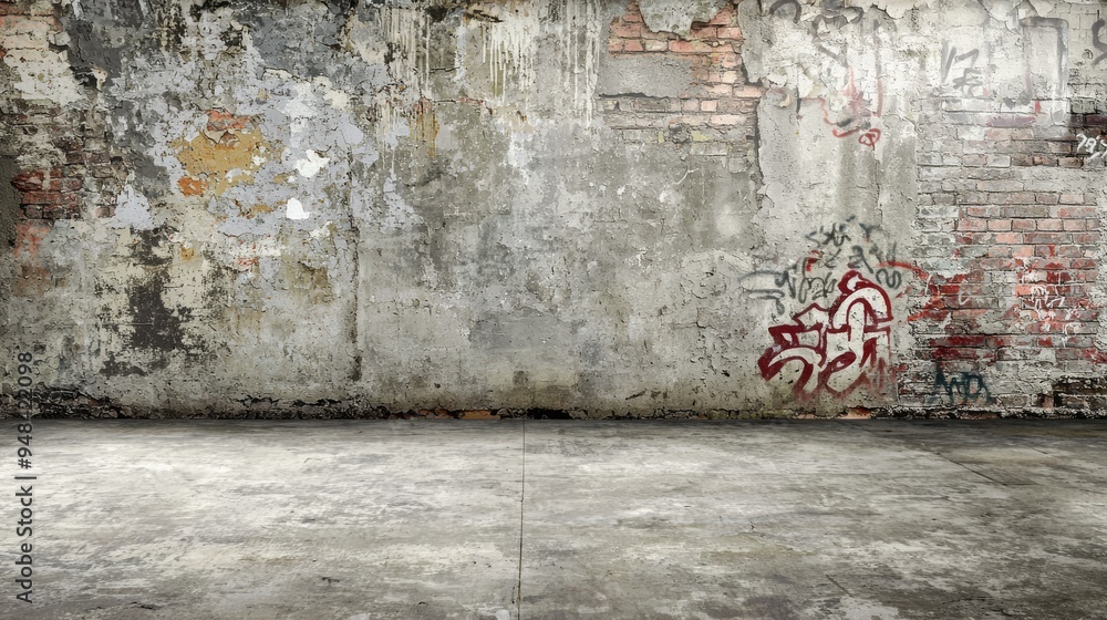 Grunge Concrete Wall and Floor Background Grunge Concrete Wall and Floor Background