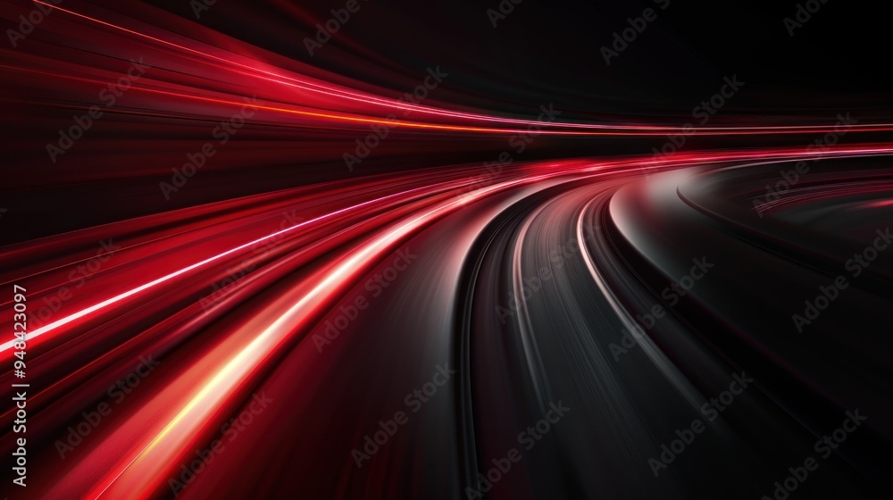 Abstract Speed and Motion in Red and Black Abstract Speed and Motion in Red and Black