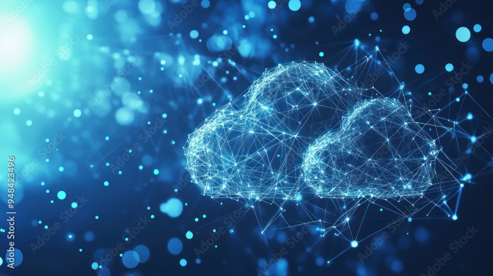 Abstract Cloud Computing Illustration Abstract Cloud Computing Illustration