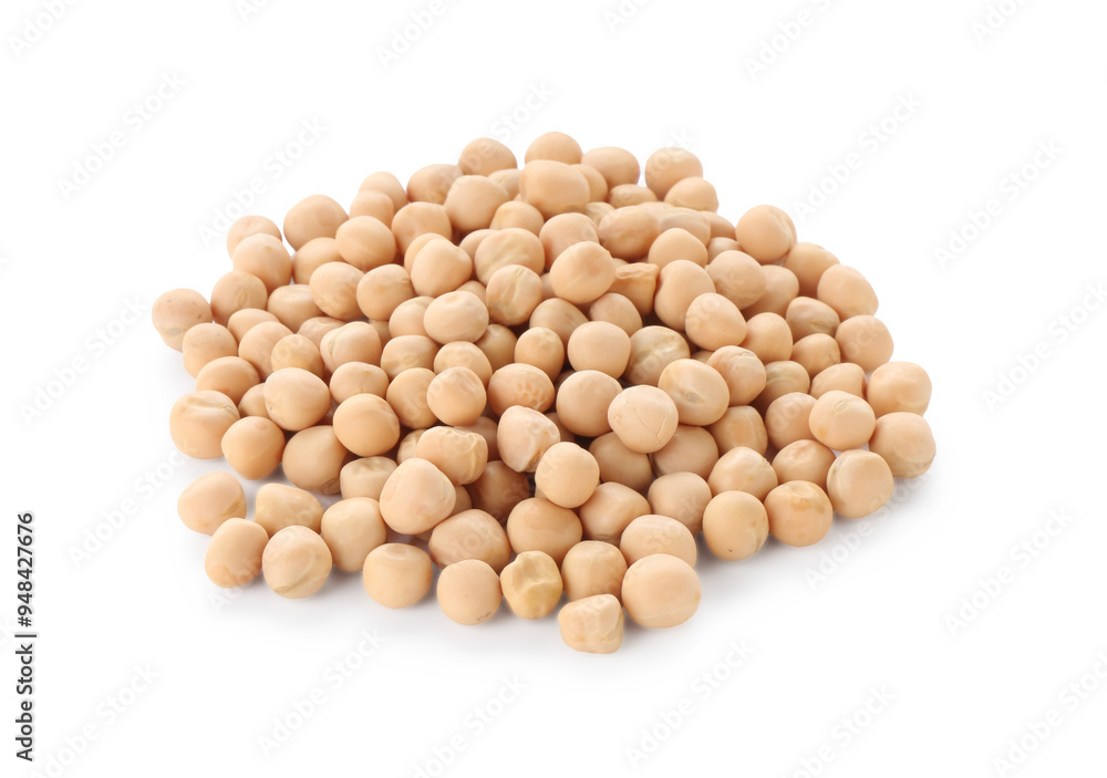 Pile of dried peas isolated on white Pile of dried peas isolated on white