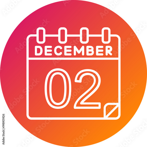 2 December Vector Icon Design