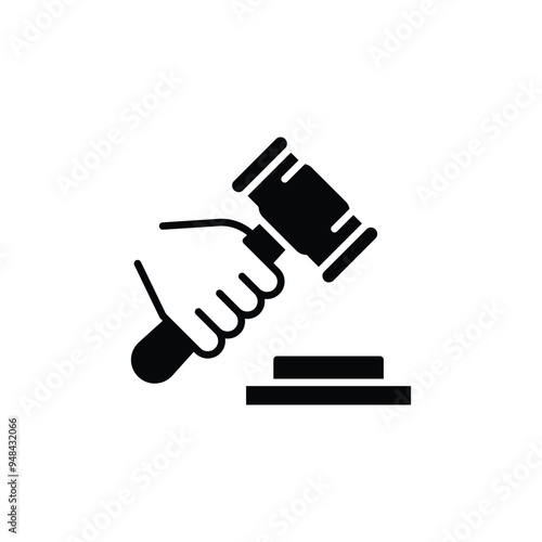 deal auction symbol solid icon vector design good for web or mobile app