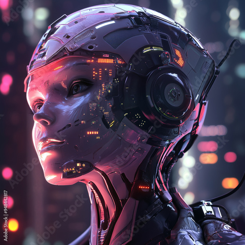 AI and money concept with a tech-centric design, highlighting futuristic financial solutions.