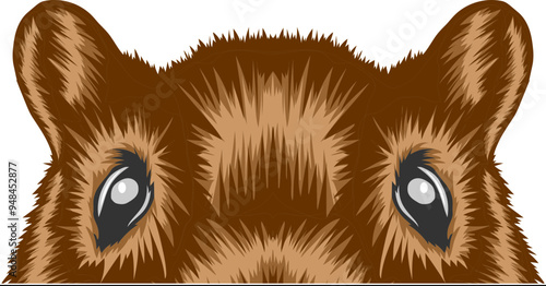 Gerbilv Face Peeking Color