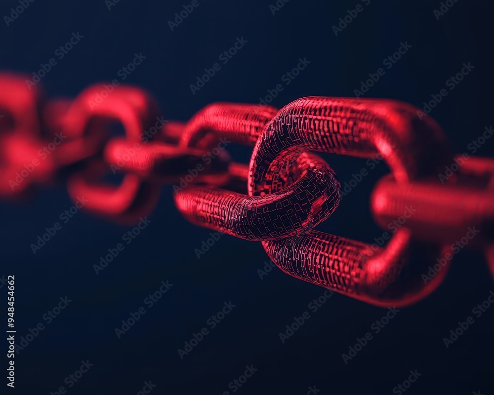 Visualization of a ransomware attack, digital chains locking down data files, cybersecurity, cyber extortion concept Visualization of a ransomware attack, digital chains locking down data files, cybersecurity, cyber extortion concept