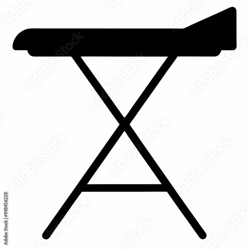 ironing board Black silhouette