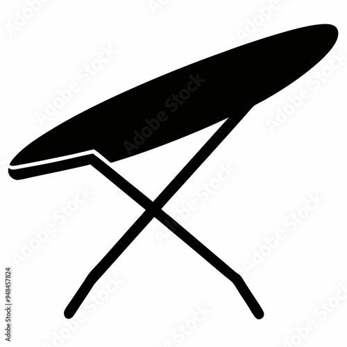 ironing board Black silhouette