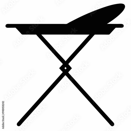 ironing board Black silhouette