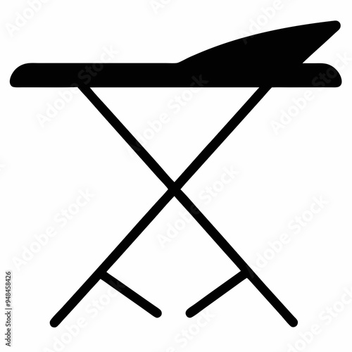 ironing board Black silhouette