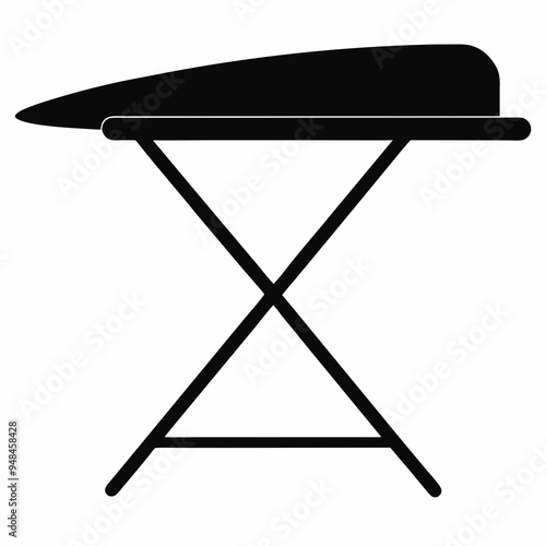 ironing board Black silhouette