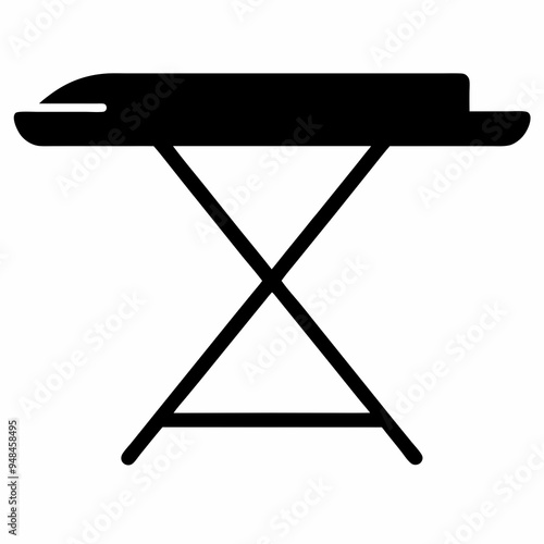 ironing board Black silhouette