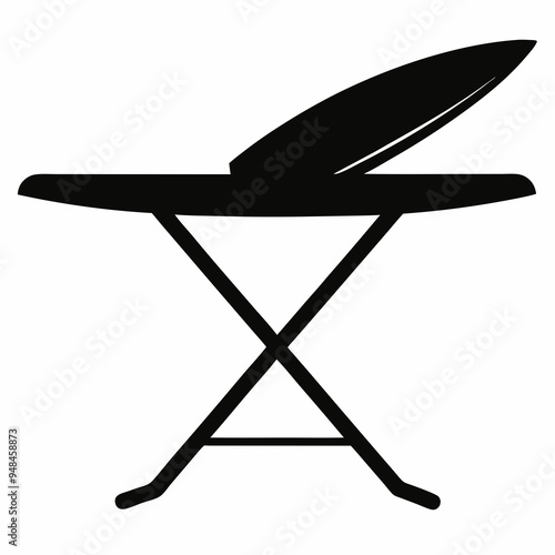 ironing board Black silhouette