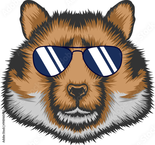 Hamster Face Aviator Sunglasses