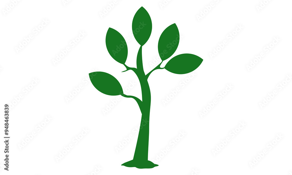 Fototapeta premium plant green tree logo vector