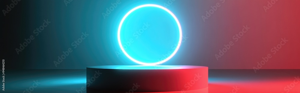Minimalist abstract background featuring a pedestal 3D illustration and rendering Minimalist abstract background featuring a pedestal 3D illustration and rendering