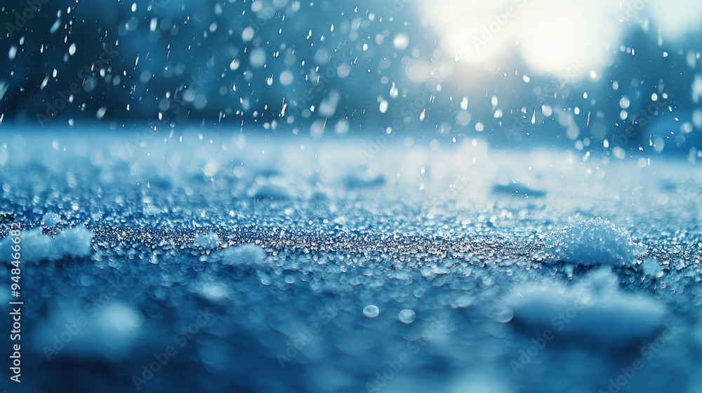 Intense Hailstorm Pummeling the Ground with Ice Pellets - Severe ...