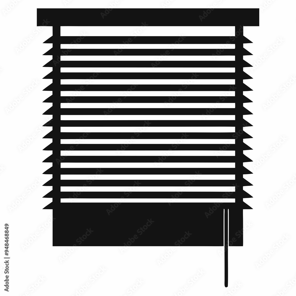 Blinds Black silhouette Blinds Black silhouette