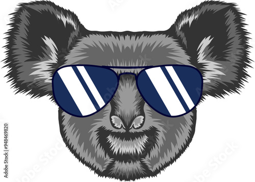Koala Face Aviator Sunglasses