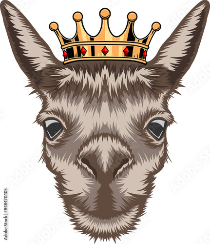 Llama Face Crown
